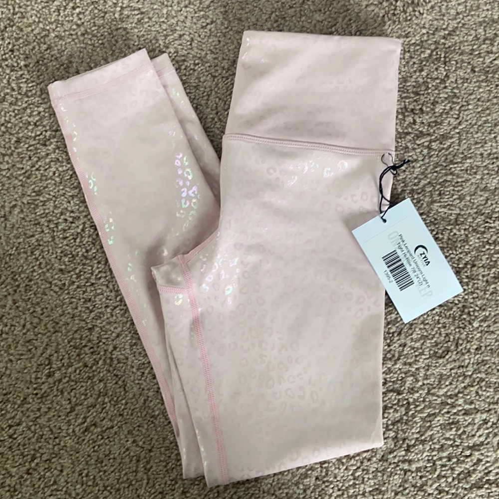 Zyia Pink Leopard Unicorn Light n Tight Leggings